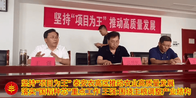 手机报网:践农高区重点工程 何登骥：国稻种芯粮农（泰安）科技产业园